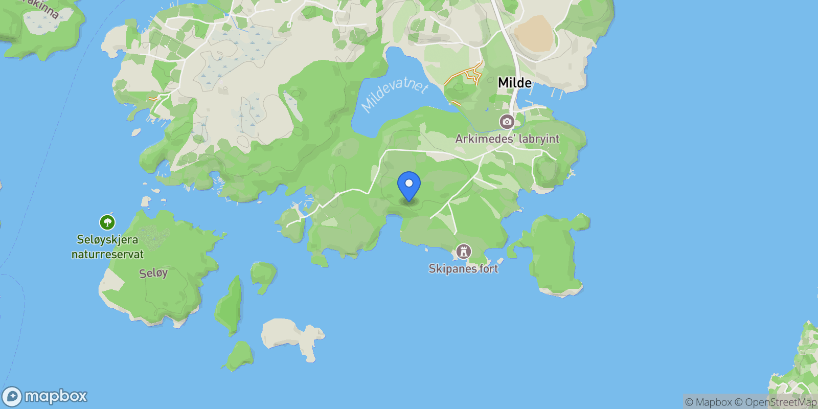 Map showing Skipanesvegen 264, 5259 Hjellestad, Norway, Ytrebygda, Vestland, Norway.