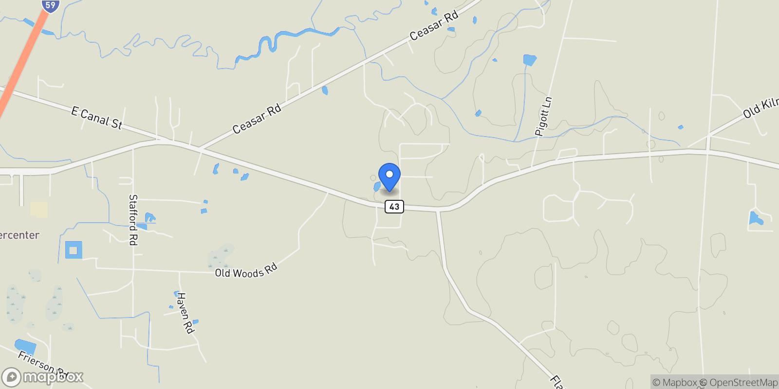 Map showing 2655 S Highway 43, Picayune, MS 39466, Picayune, Mississippi, United States.