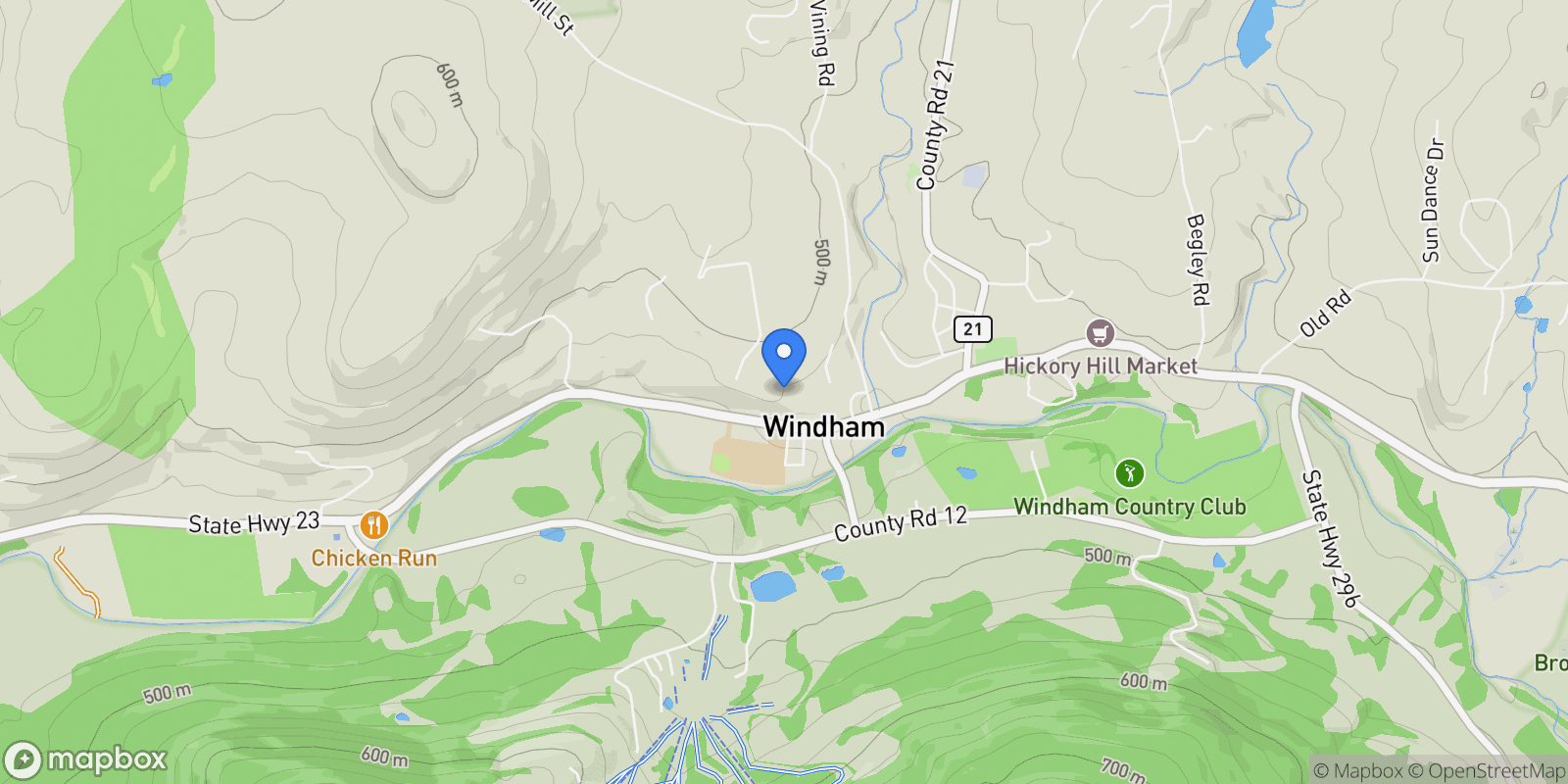 Map showing 102 Thunderbird Terrace, Windham, NY 12496, Windham, New York, United States.