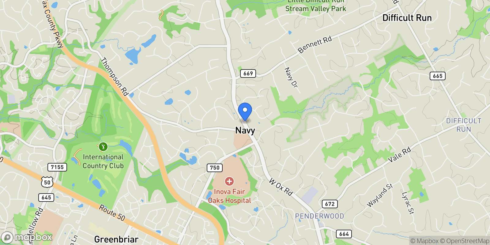 Map showing 3499 Audubon Cove, Oak Hill, VA 20171, Herndon, Virginia, United States.