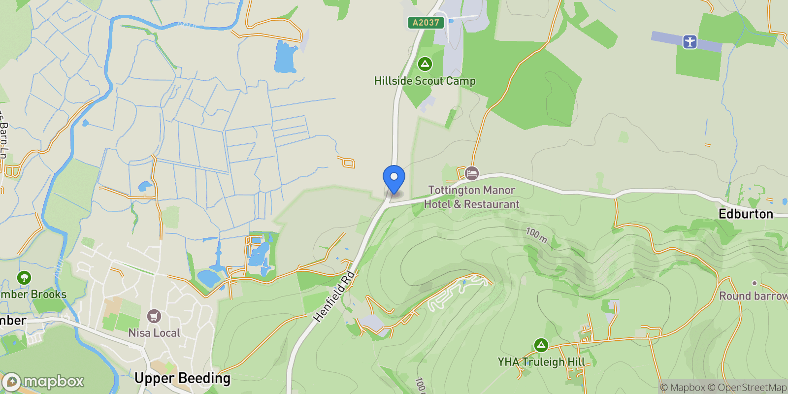 Map showing Small Dole, Henfield, Henfield, England, United Kingdom.