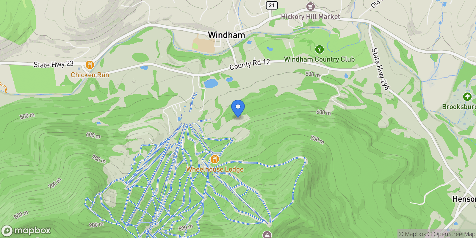Map showing 19 Twin Maples Lane , Windham, NY 12496, Windham, New York, United States.