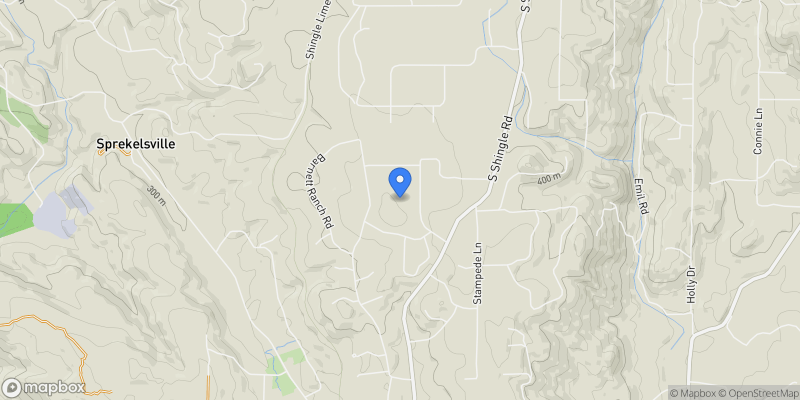 Map showing 3580 Crooked Branch Street , Shingle Springs, CA 95682, Cameron Park, California, United States.