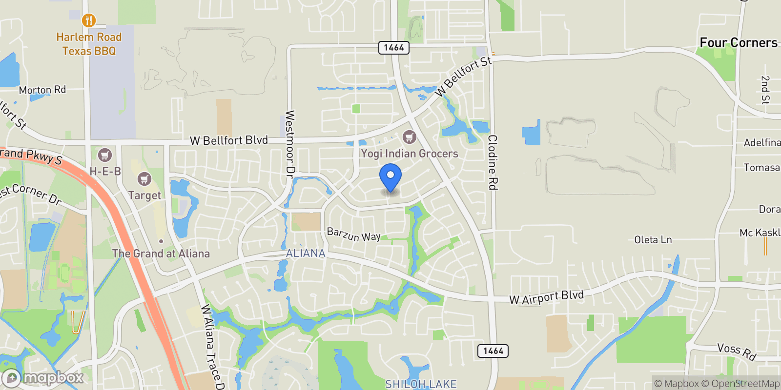 Map showing 10727 Stone Isle Court, Richmond, TX 77407, Richmond, Texas, United States.