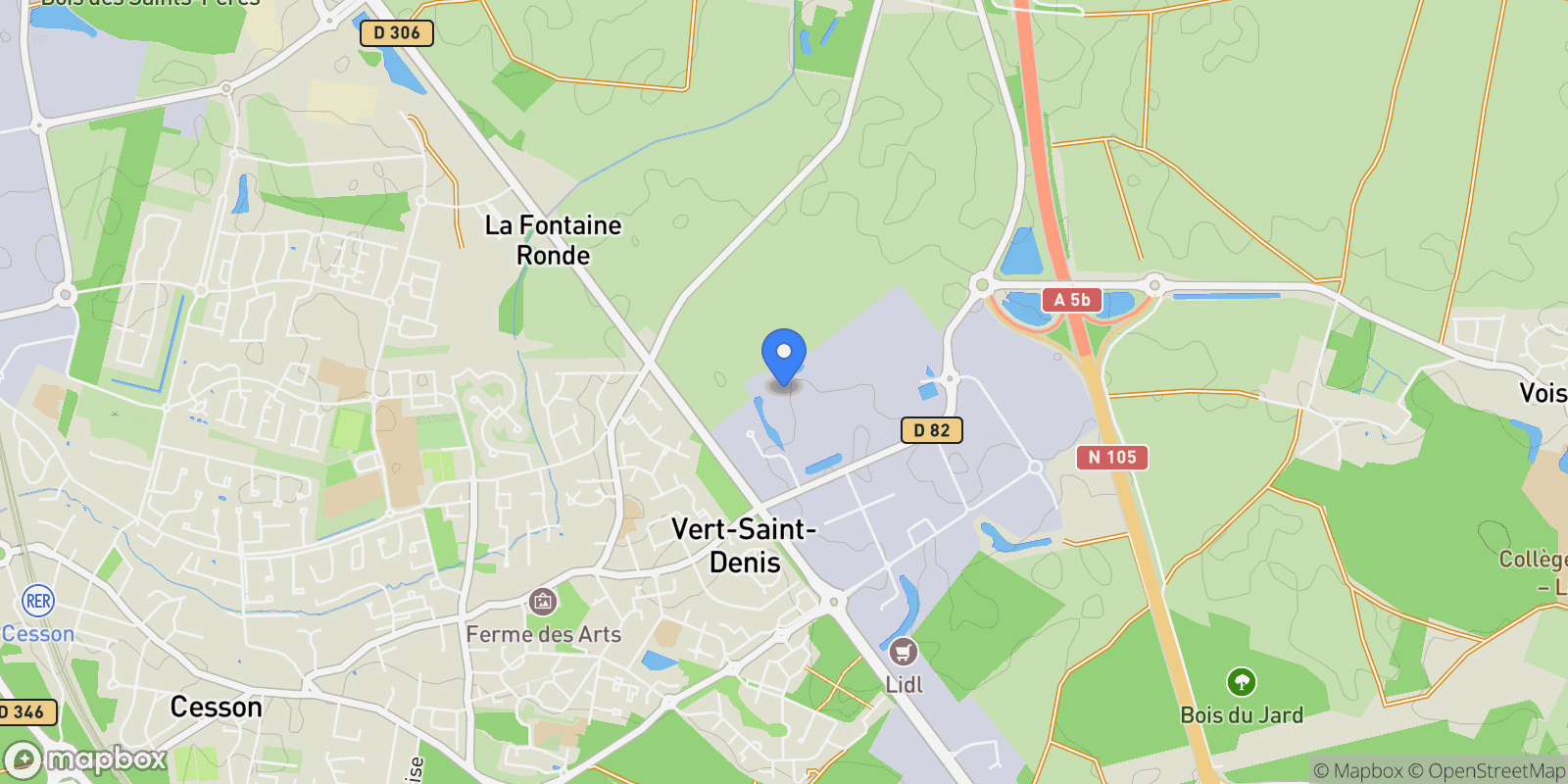 Map showing Vert-Saint-Denis, Île-de-France, France.