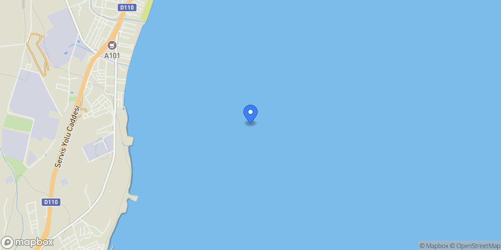 Map showing Marmaraereğlisi, Turkey.