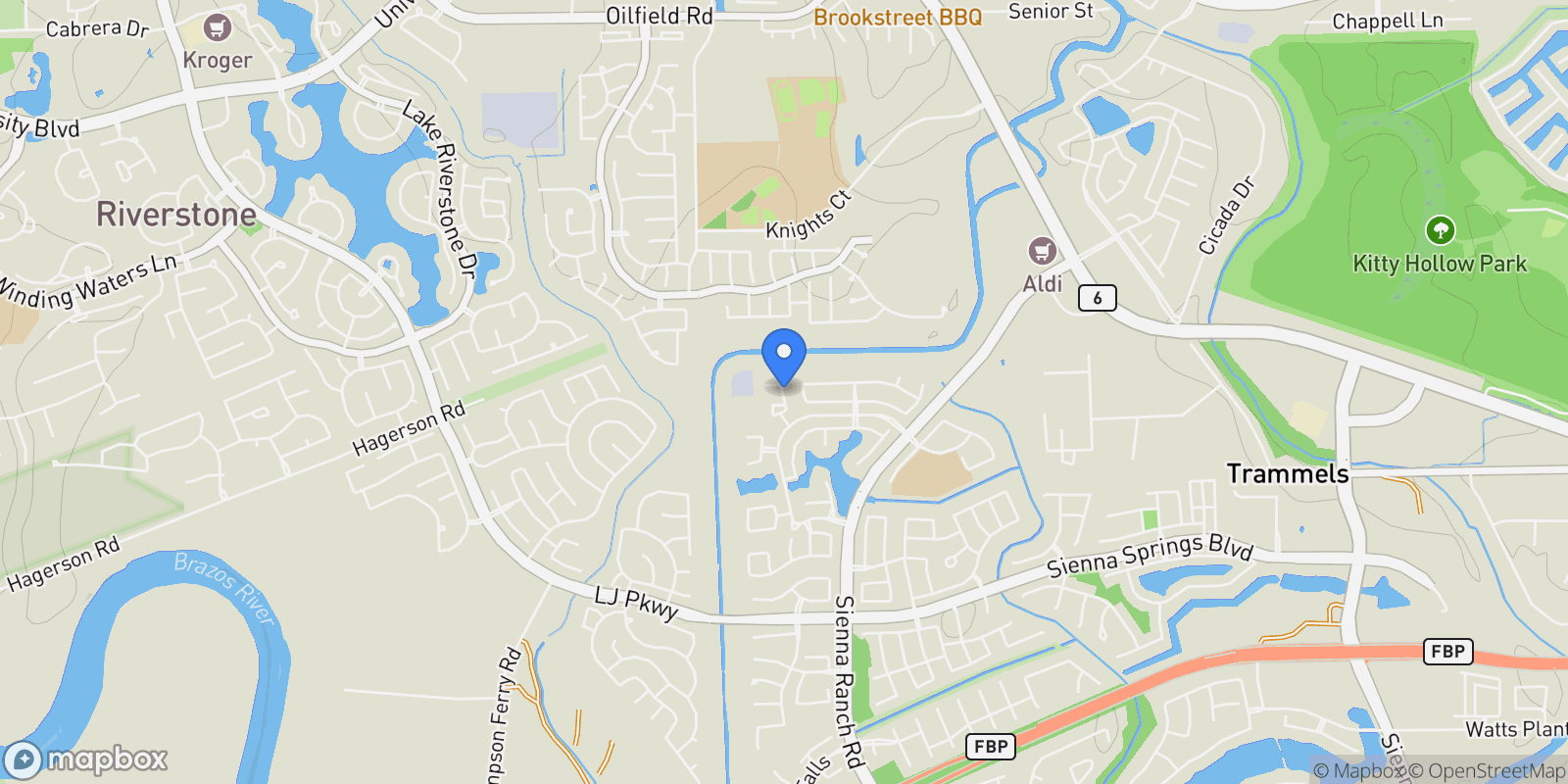Map showing 6322 Fiddlers Green Drive, Missouri City, TX 77459, Missouri City, Texas, United States.