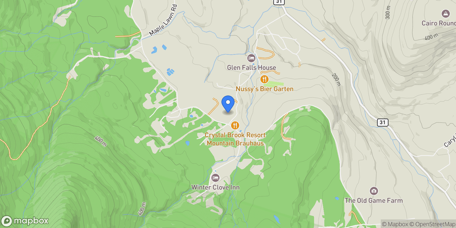 Map showing 404 Winter Clove Road , Round Top, NY 12473, Round Top, New York, United States.