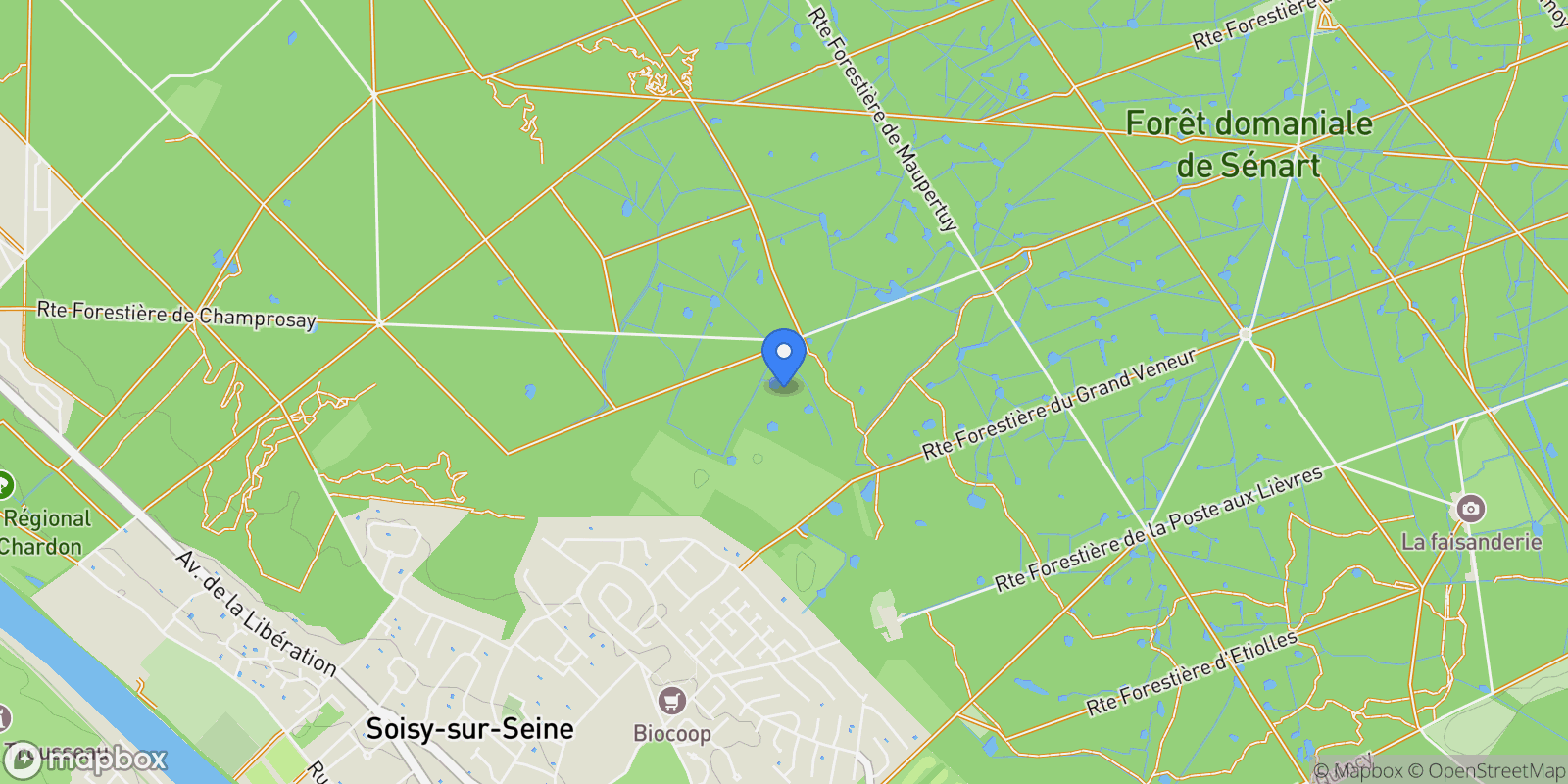 Map showing Soisy-sur-Seine, Île-de-France, France.