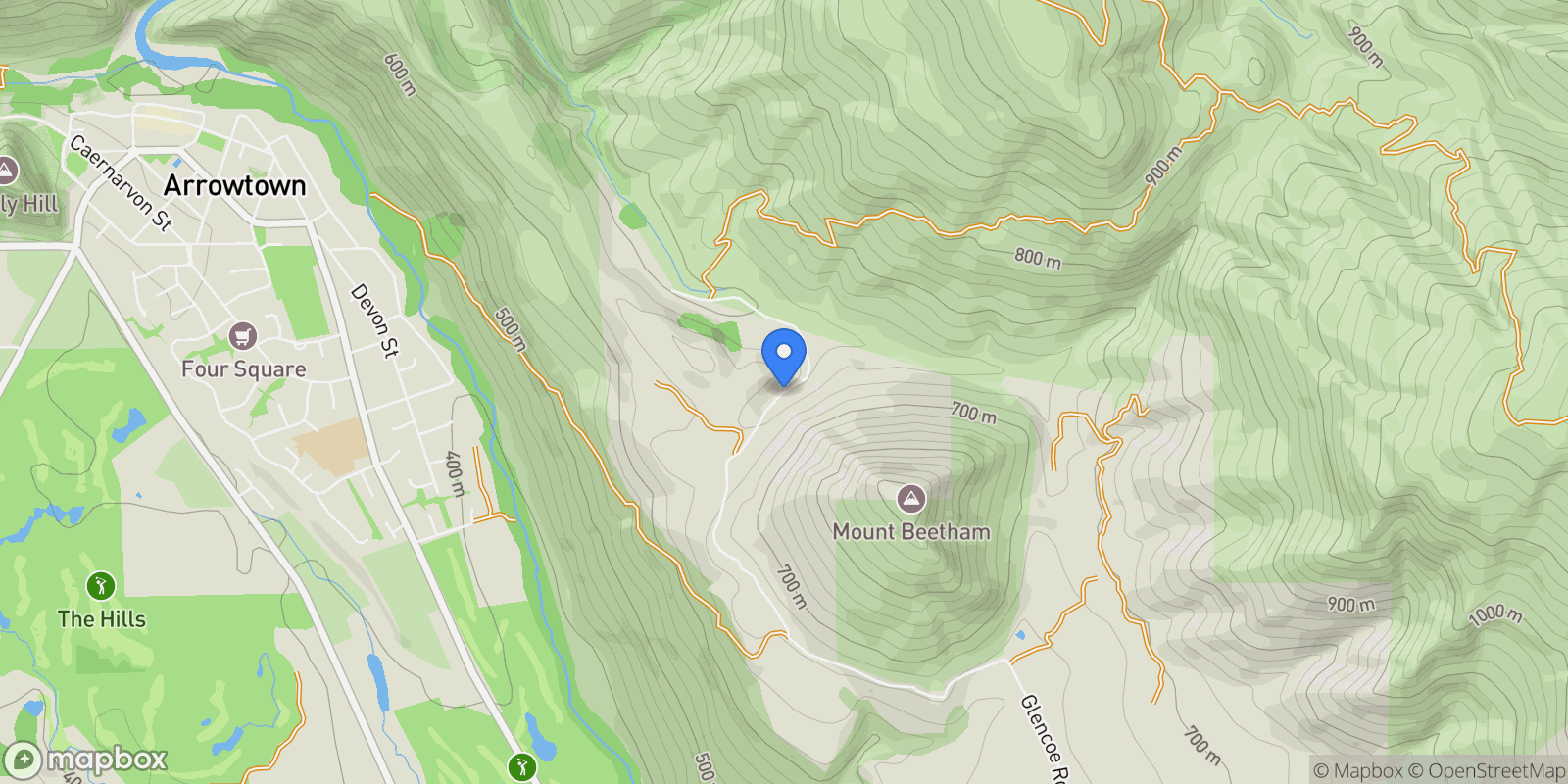 Map showing 38 Glencoe Road, Queenstown, OTA, Queenstown, Otago, New Zealand.