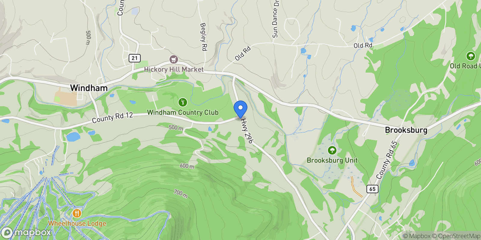 Map showing 292 #3 South Street , Windham, NY 12496, Windham, New York, United States.