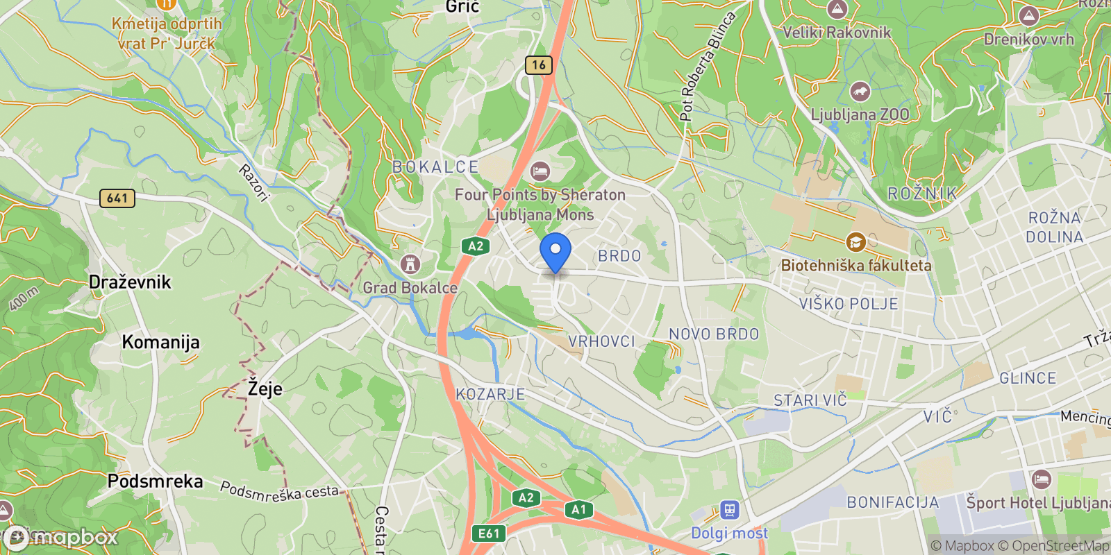 Map showing 1000 Ljubljana, Slovenia, Ljubljana, Ljubljana, Slovenia.