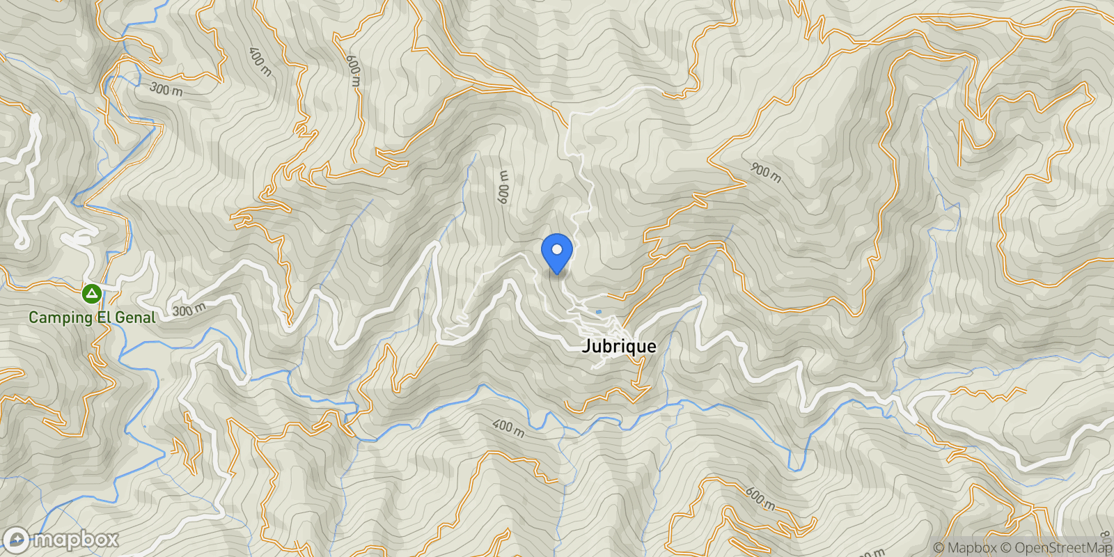 Map showing Jubrique, Málaga, Jubrique, Jubrique, Andalusia, Spain.
