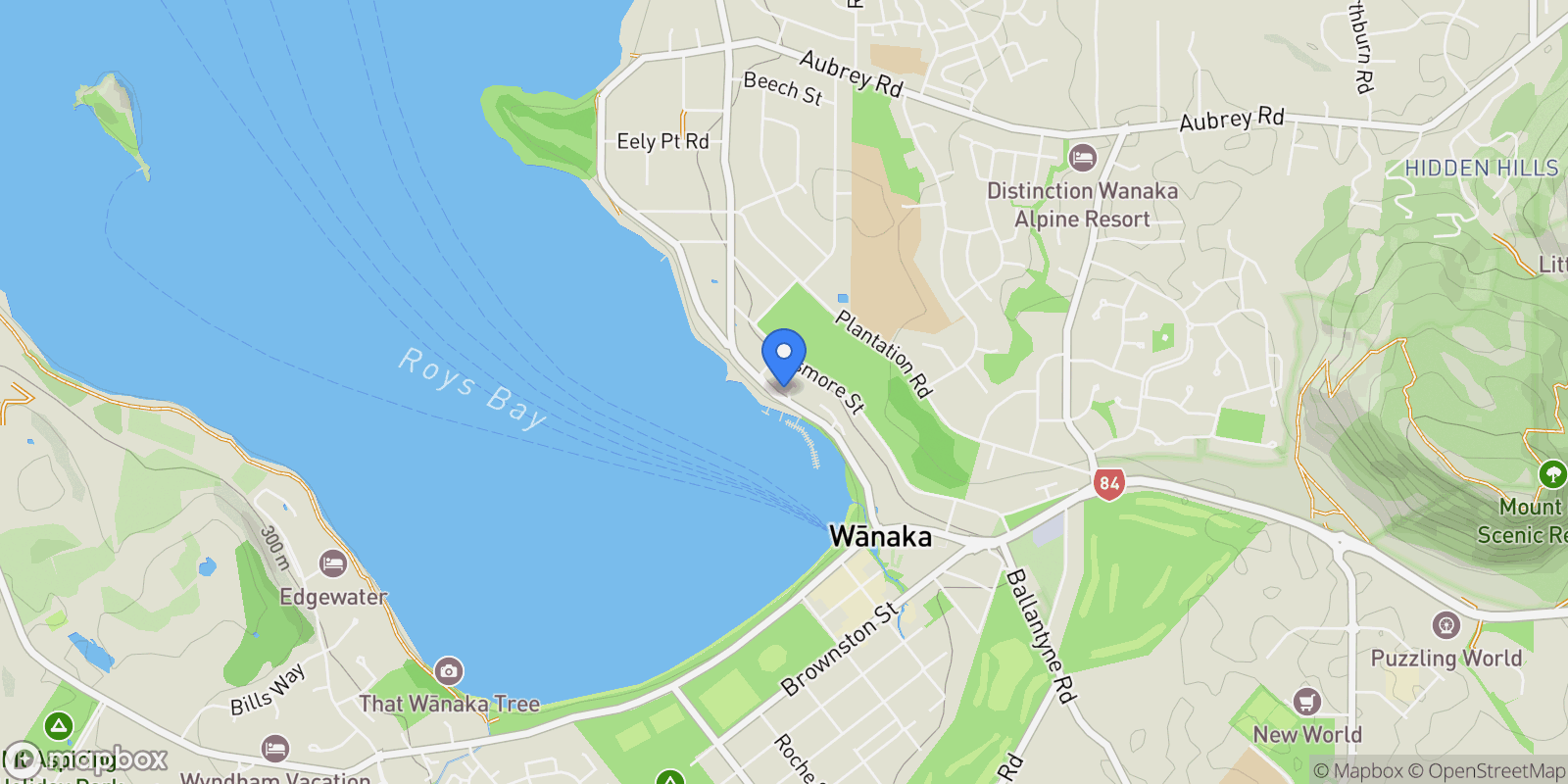 Map showing 113 Lakeside Road, Wānaka 9305, New Zealand, Wanaka, Otago, New Zealand.