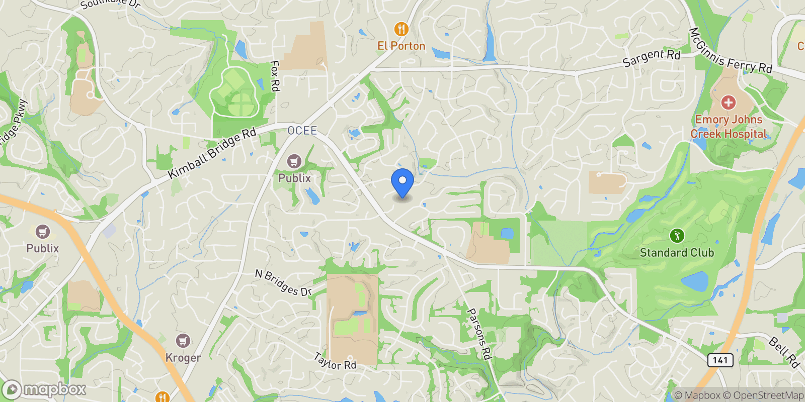 Map showing 325 Abbotts Close Alpharetta, Georgia 30005, Alpharetta, GA 30005, Alpharetta, Georgia, United States.