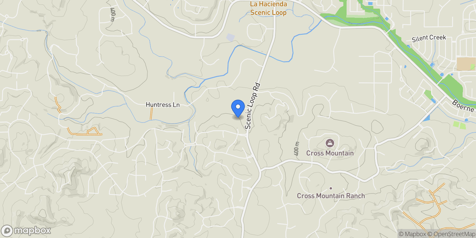 Map showing 24209 Scenic Loop Road, San Antonio, TX, 78255, USA, San Antonio, Texas, United States.
