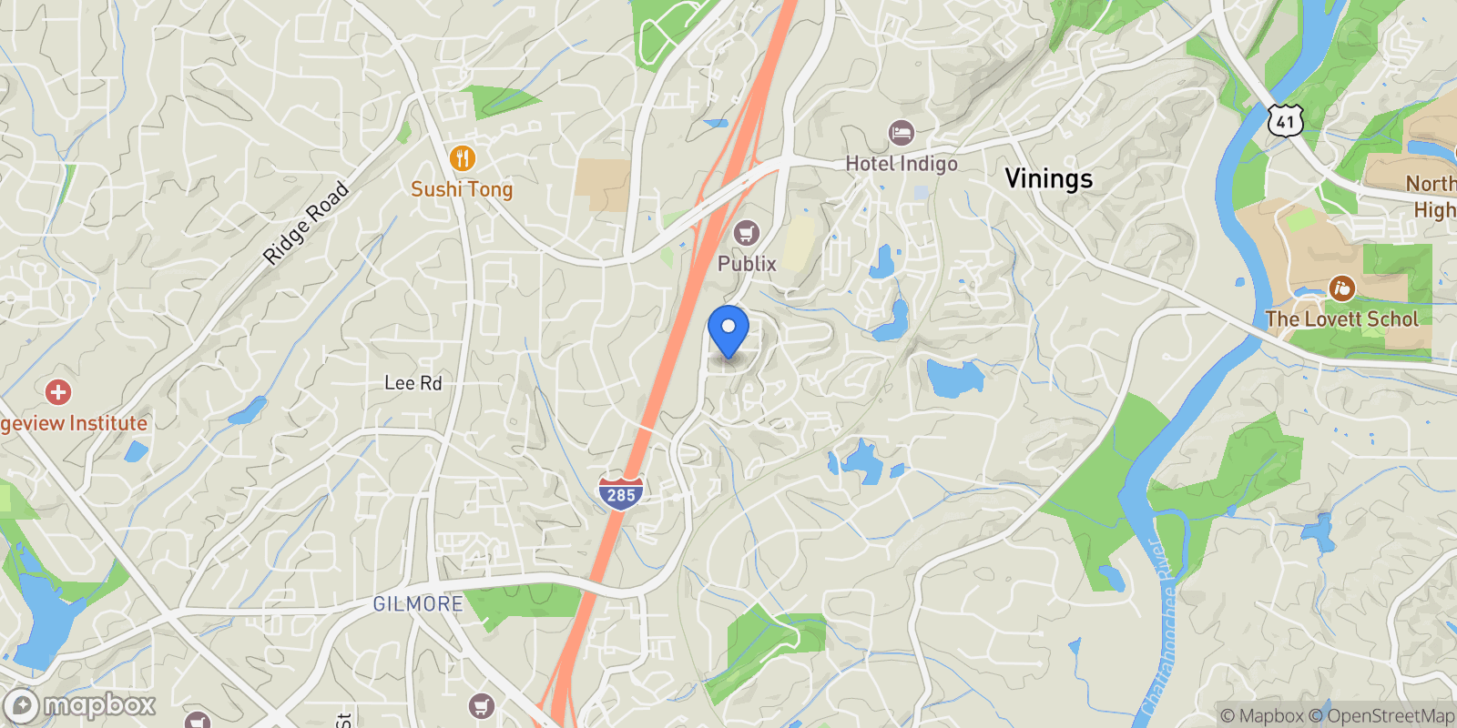 Map showing 2519 Figaro Drive No.212, Atlanta, GA 30339, Atlanta, Georgia, United States.