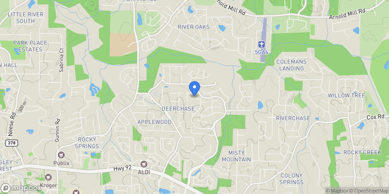 Map showing 809 Araya Court, Woodstock, GA 30188, Woodstock, Georgia, United States.