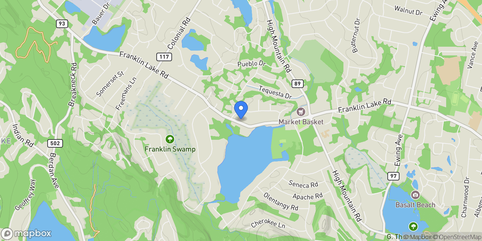 Map showing 921 Franklin Lake Road, Franklin Lakes, NJ 07417, Franklin Lakes, New Jersey, United States.