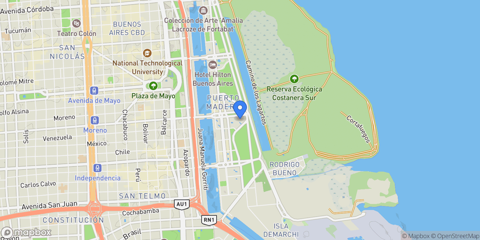 Map showing Exquisite Apartment on Alvear Tower, Buenos Aires, B, Buenos Aires, Buenos Aires, Argentina.