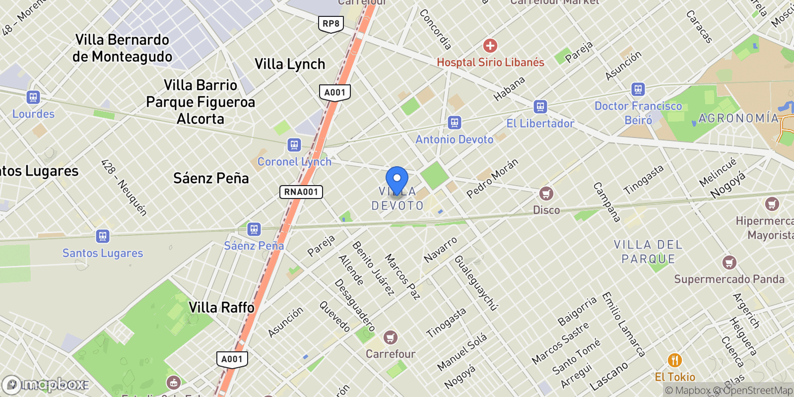 Map showing EXPERIENCE LIFE DIFFERENTLY IN BUENOS AIRES, Capital Federal, C, Buenos Aires, Buenos Aires, Argentina.