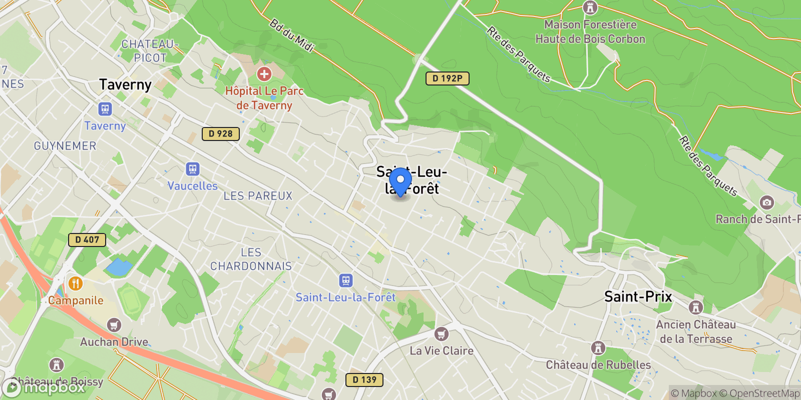 Map showing Saint-Leu-la-Forêt, Île-de-France, France.