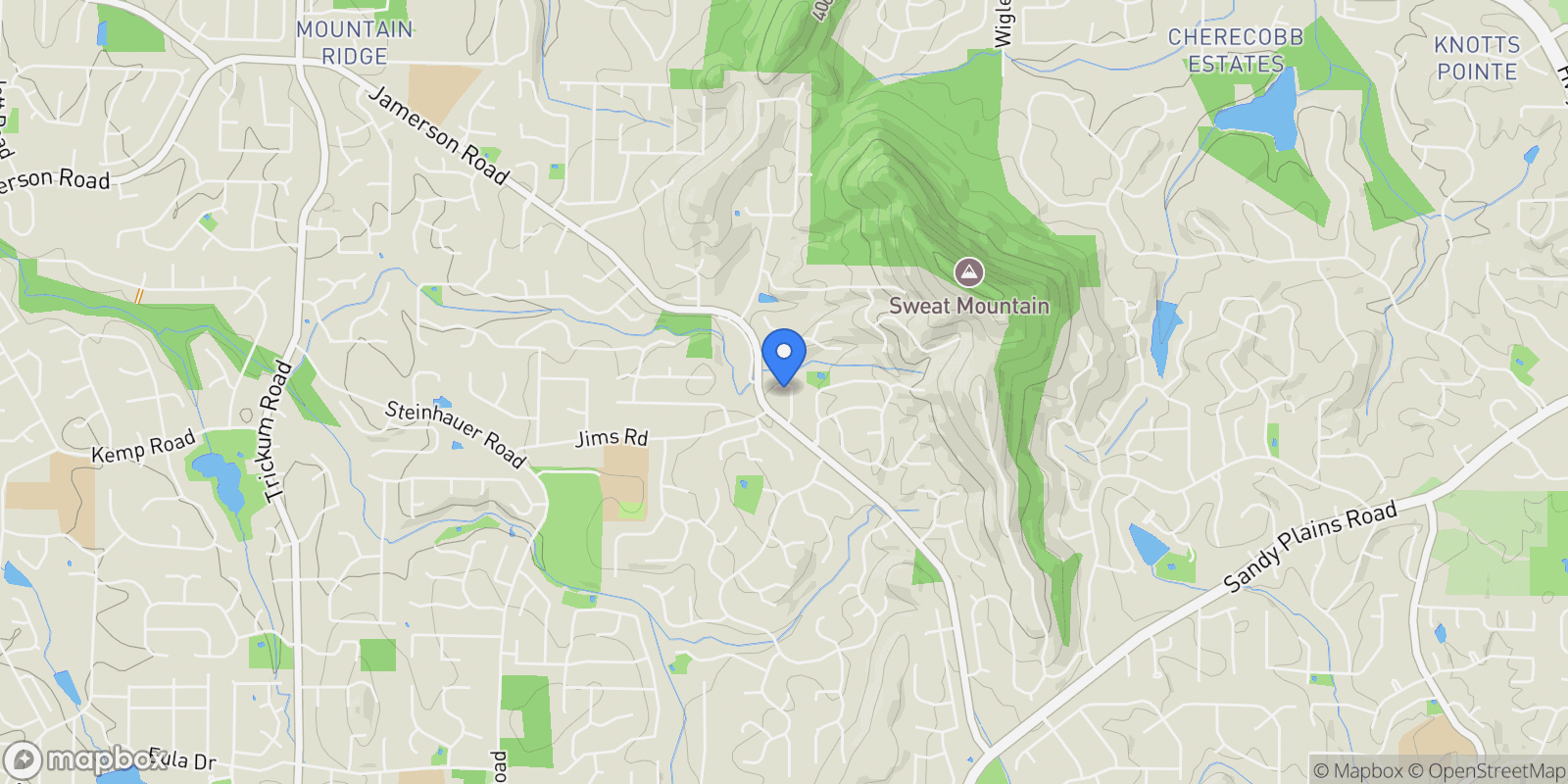 Map showing 4589 Wigley Estates Road, Marietta, GA 30066, Marietta, Georgia, United States.