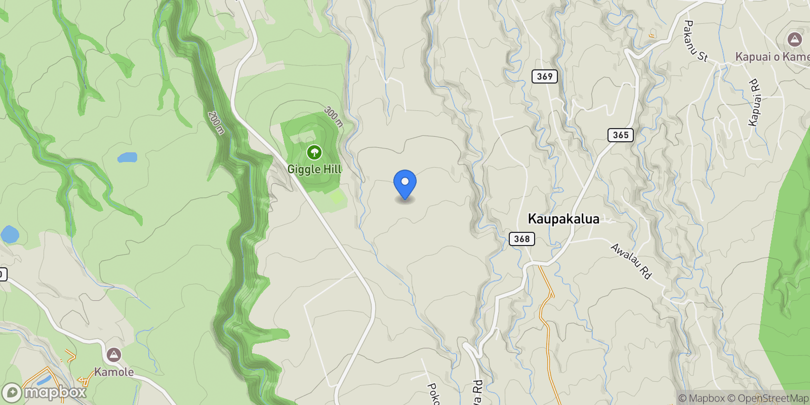Map showing 1865 Kalia Way, Haiku, HI 96708, Haiku-Pauwela, Hawaii, United States.