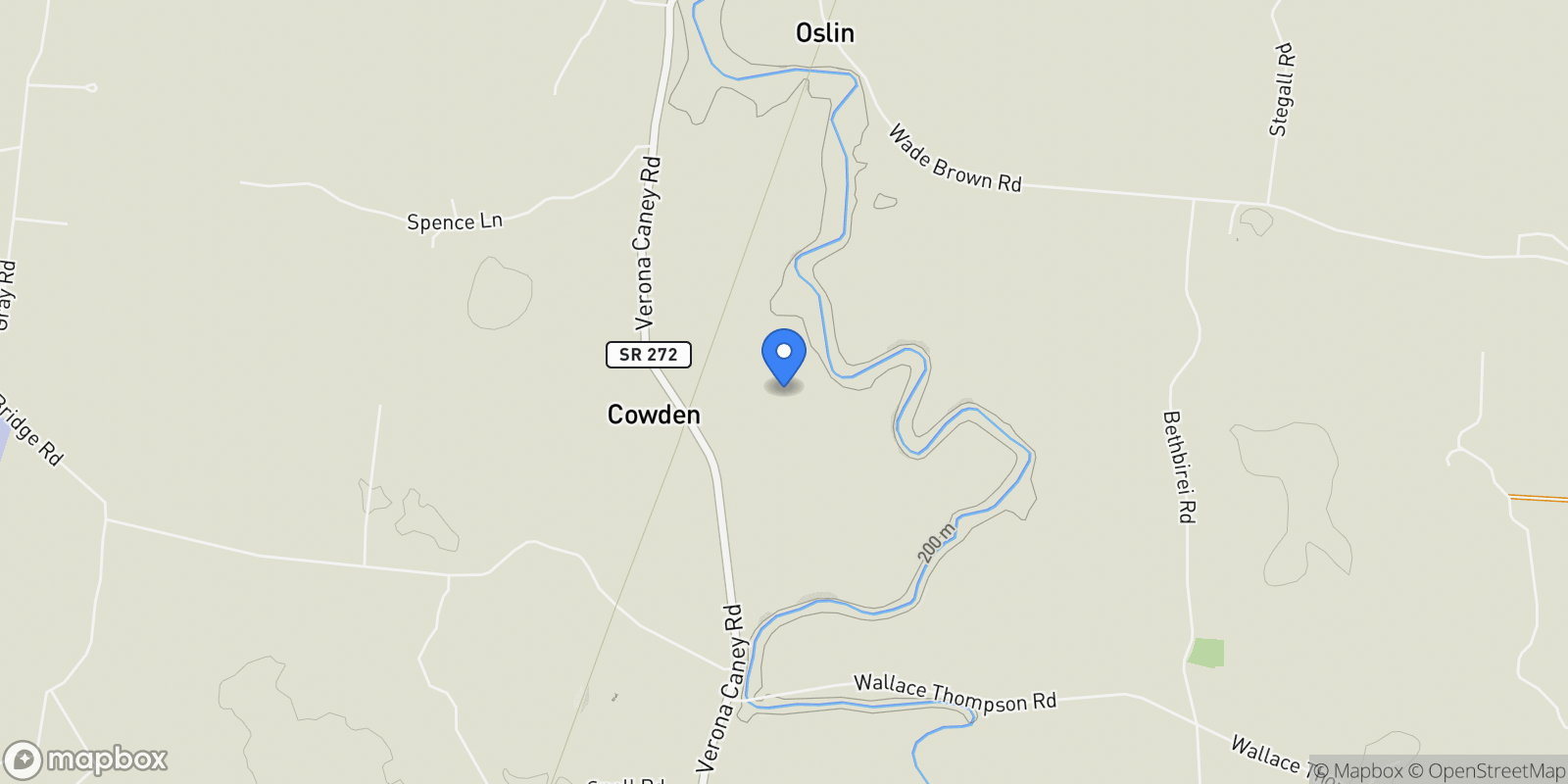 Map showing 2159 Verona Caney Road , Lewisburg, TN 37091, Lewisburg, Tennessee, United States.