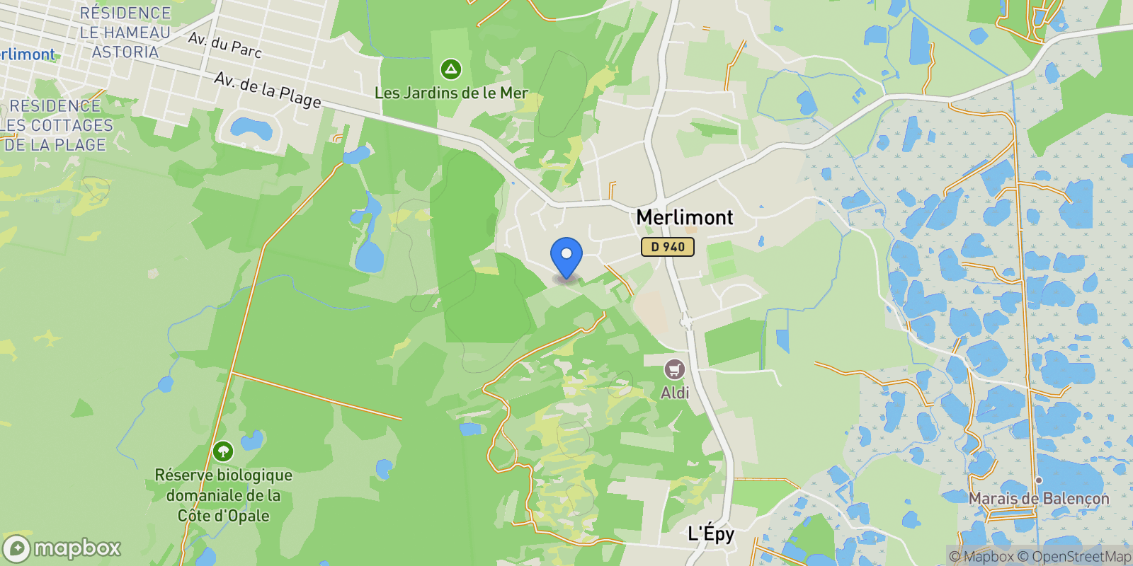 Map showing Merlimont, Hauts-de-France, France.
