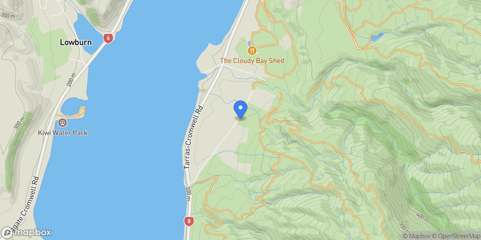 Map showing 94 Middleton Road, Northburn 9383, New Zealand, Northburn, Otago, New Zealand.
