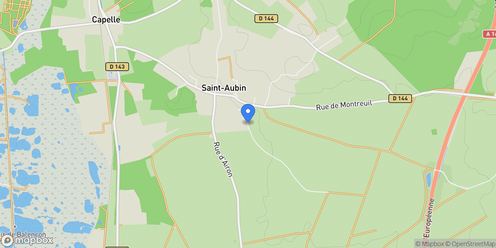 Map showing Saint-Aubin, Hauts-de-France, France.