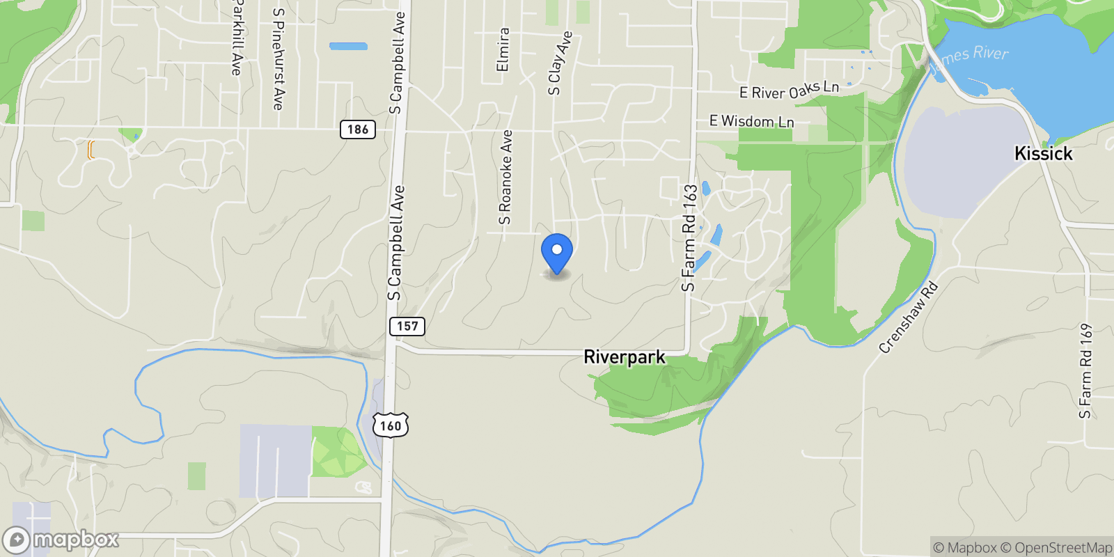 Map showing 6198 S Holland Avenue, Springfield, MO 65810, Springfield, Missouri, United States.