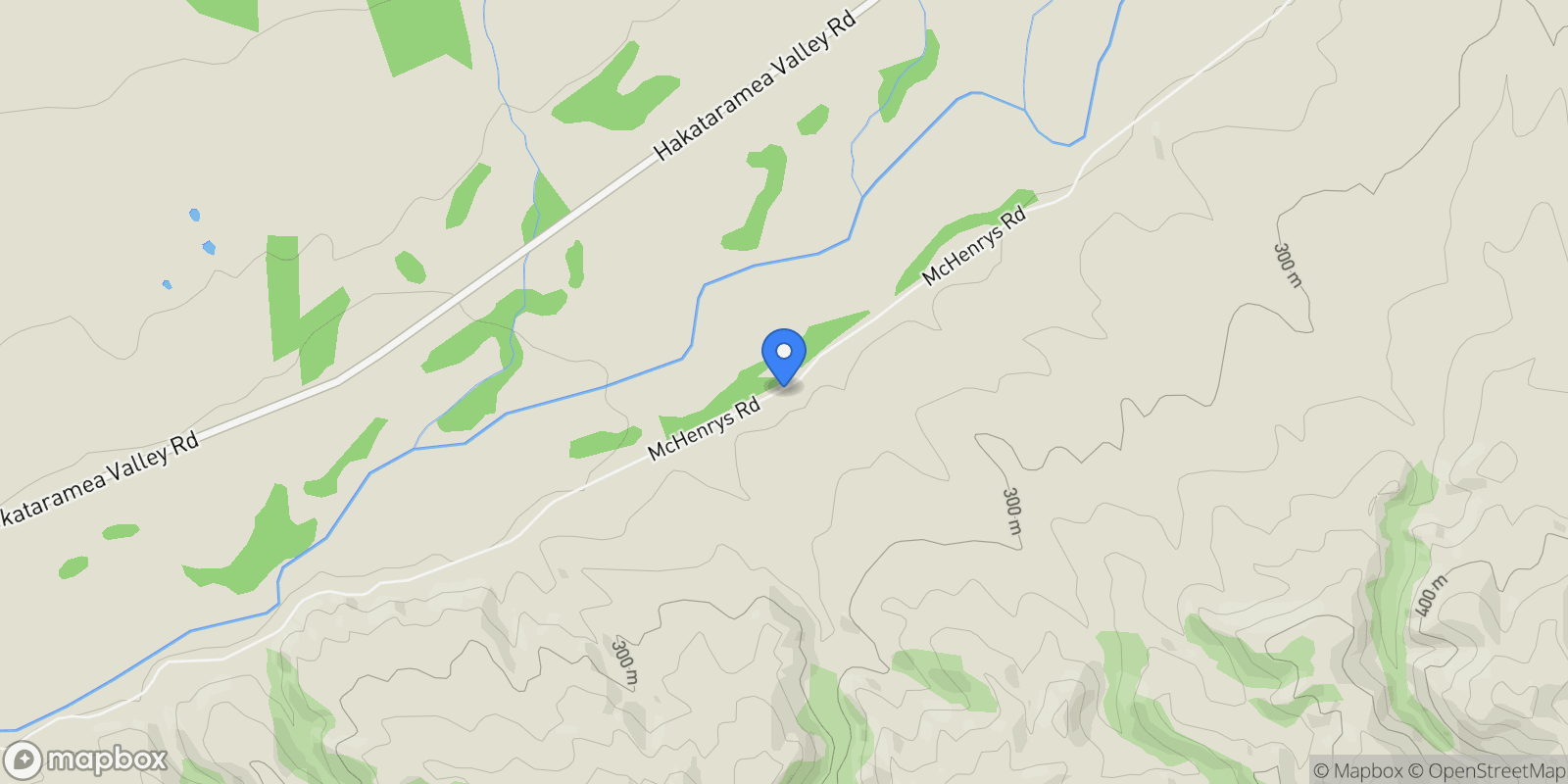 Map showing 860 McHenrys Road, Hakataramea Valley 9498, New Zealand, Hakataramea Valley, Canterbury, New Zealand.
