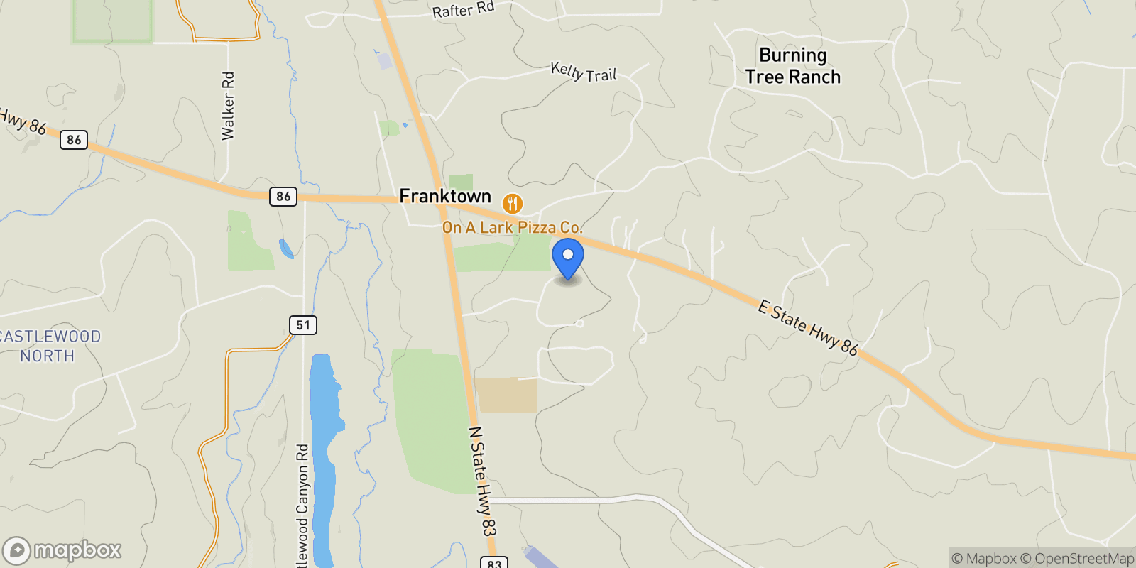 Map showing 1724 Arrowpoint Court , Franktown, CO 80116, Franktown, Colorado, United States.