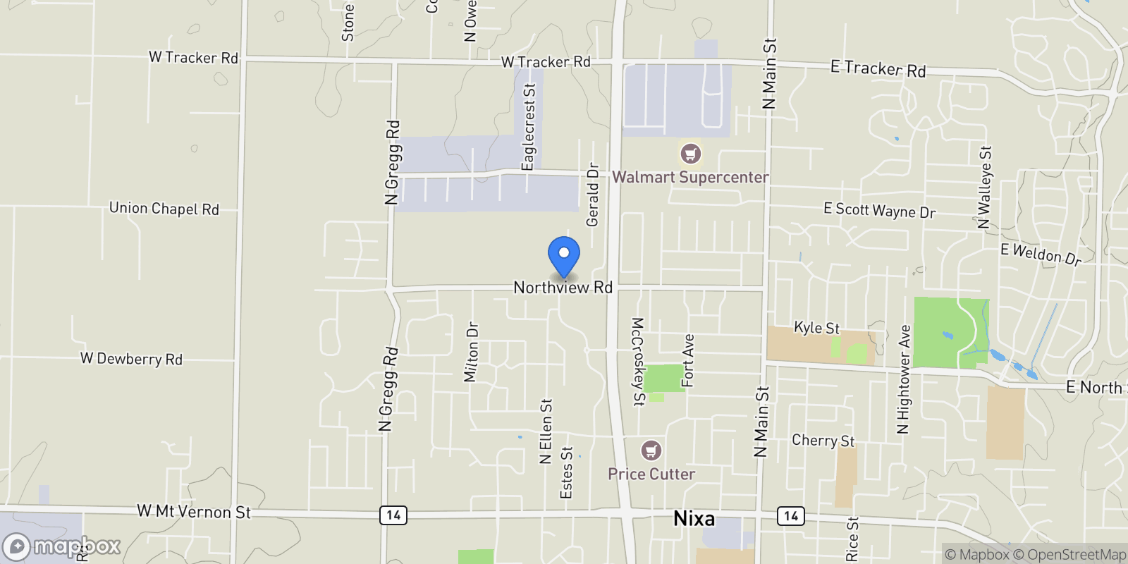 Map showing 000 W Northview, Nixa, MO 65714, Nixa, Missouri, United States.