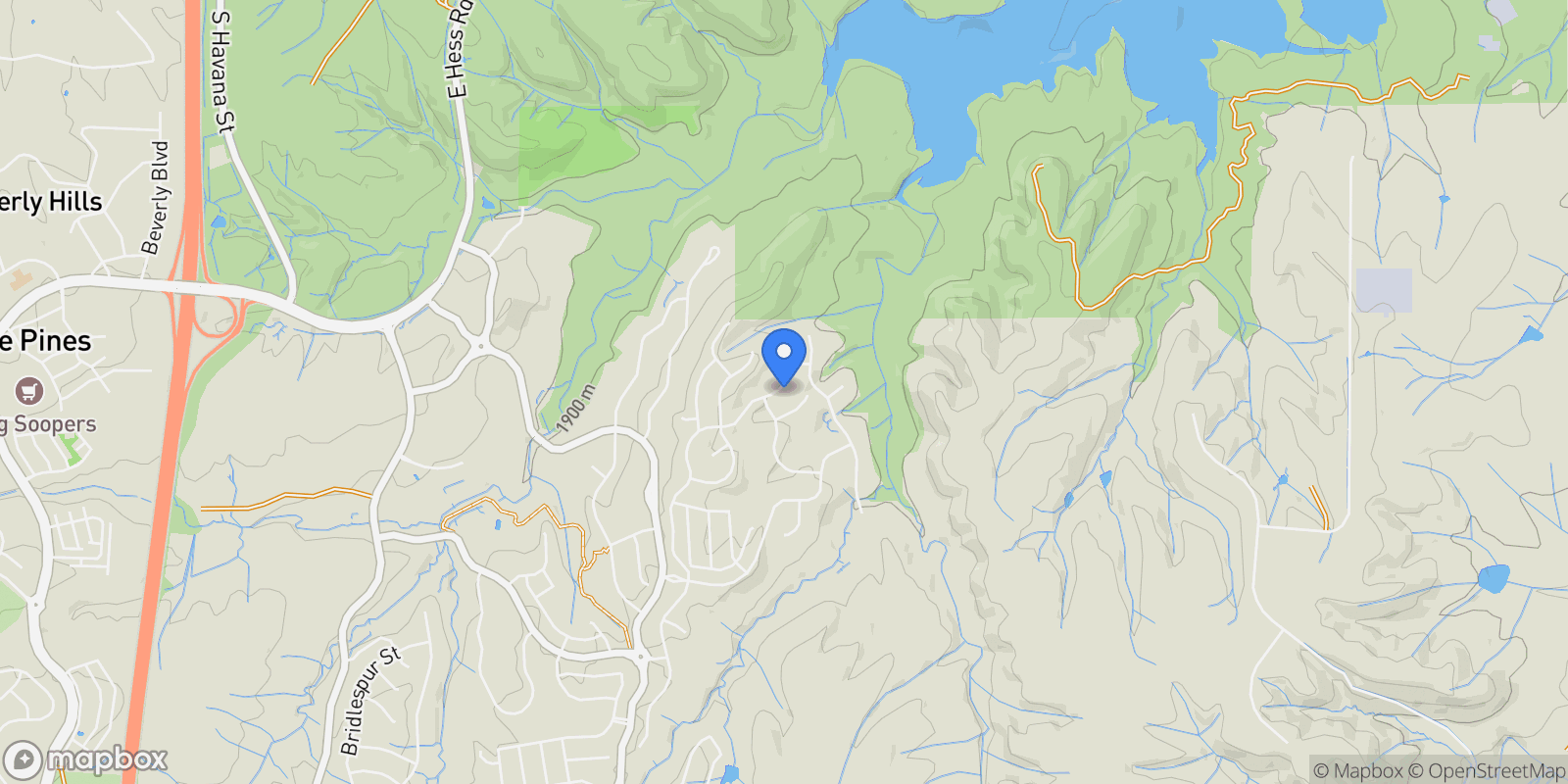 Map showing 7358 Canyonpoint Road , Castle Pines, CO 80108, Castle Rock, Colorado, United States.