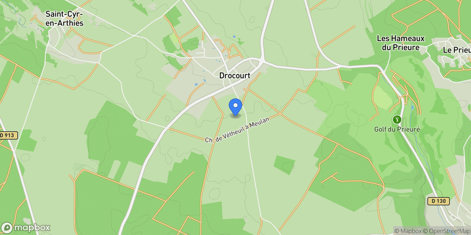 Map showing Drocourt, Île-de-France, France.