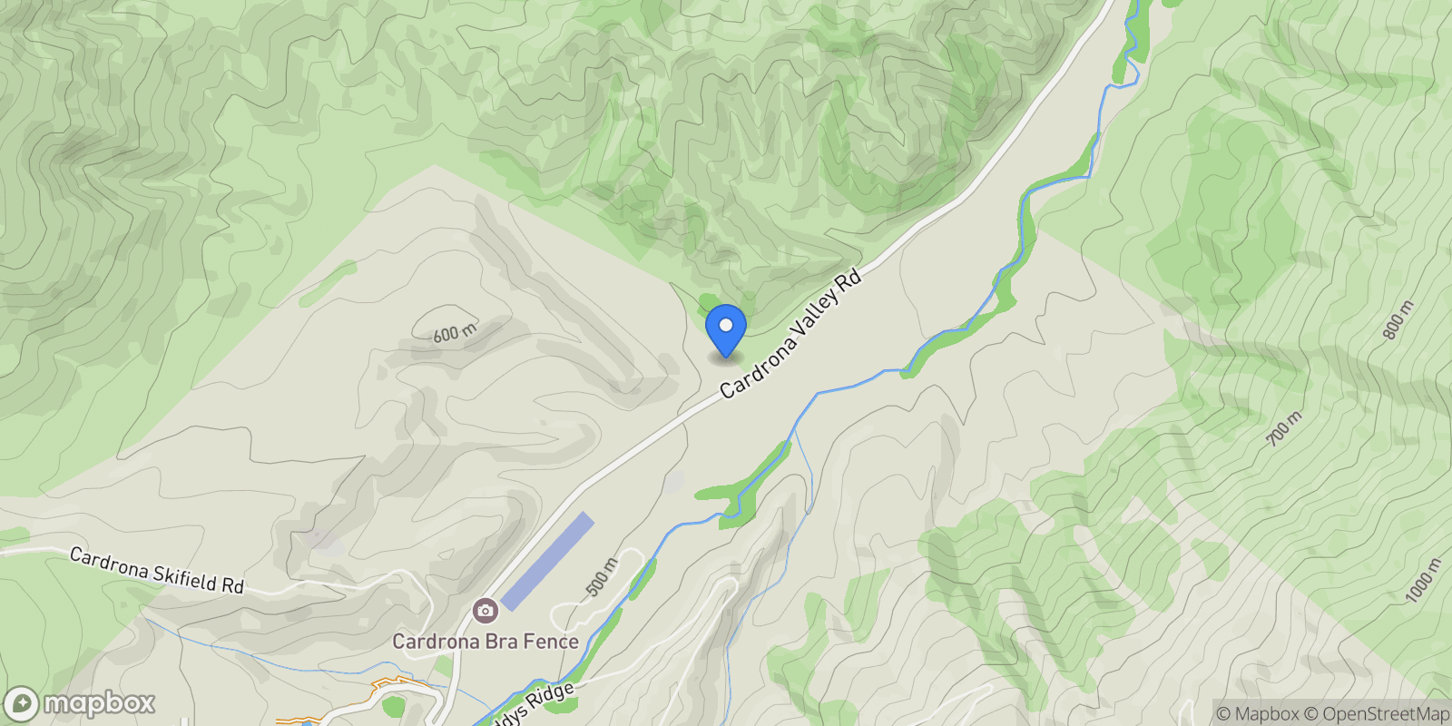 Map showing 1940 Cardrona Valley Road, Cardrona 9382, New Zealand, Cardrona, Otago, New Zealand.