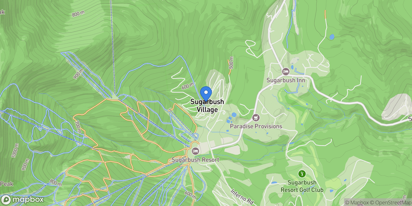 Map showing 355 Summit Road 6, Warren, VT 05674, Warren, Vermont, United States.