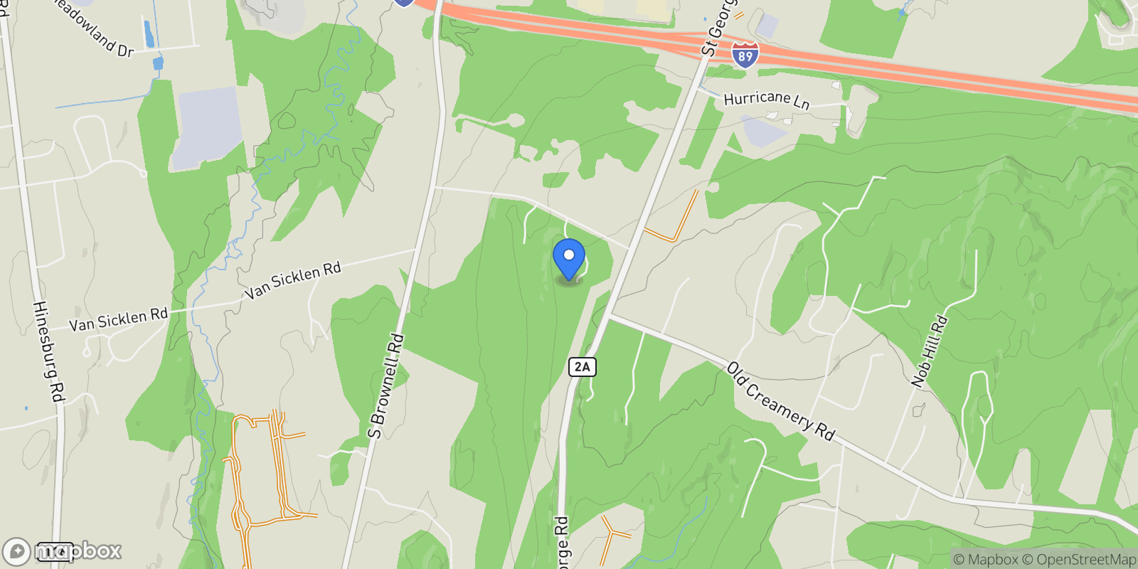 Map showing 142 Blackberry Ridge Road, Williston, VT 05495, Williston, Vermont, United States.