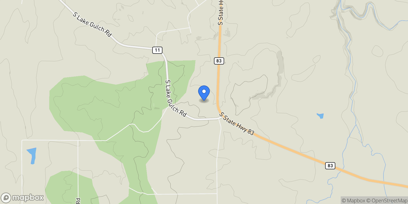 Map showing 6410 Lake Gulch Road , Castle Rock, CO 80104, Castle Rock, Colorado, United States.