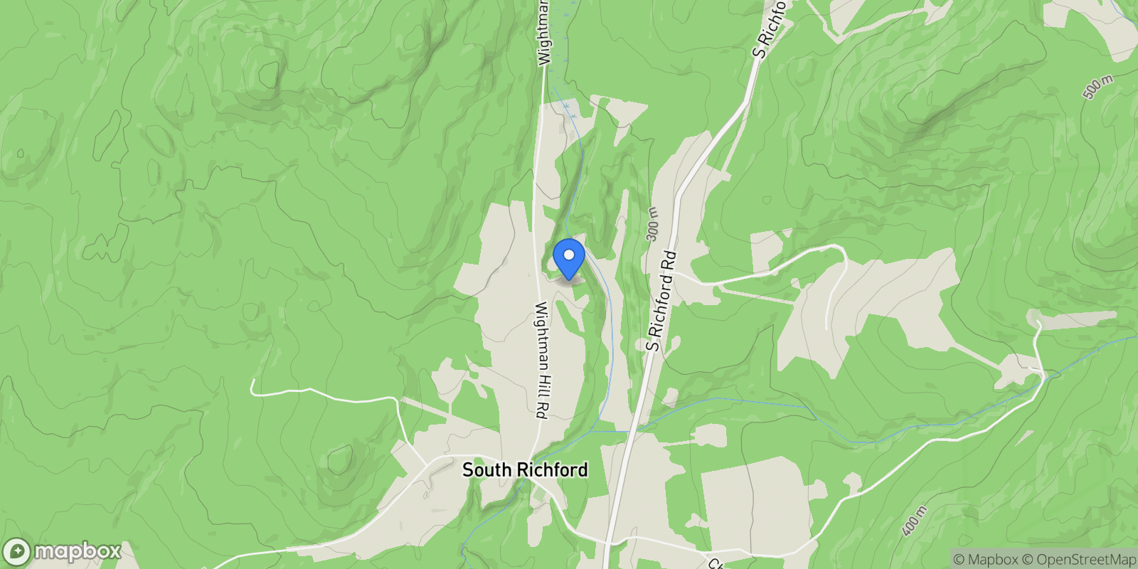Map showing 74 Wightman Hill Road, Richford, VT 05476, Richford, Vermont, United States.