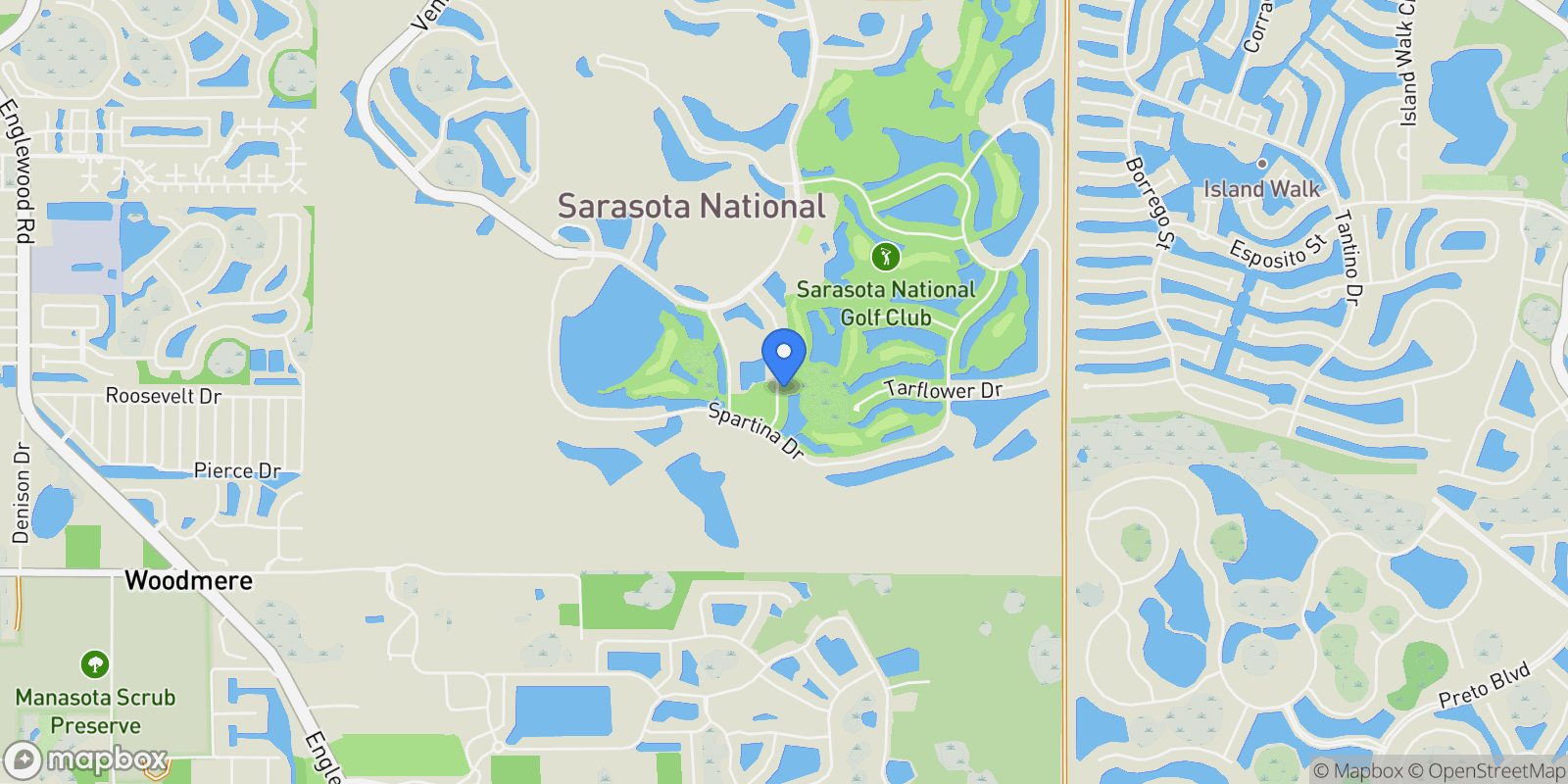 Map showing 24252 GALLBERRY DRIVE, VENICE, FL 34293, Venice, Florida, United States.