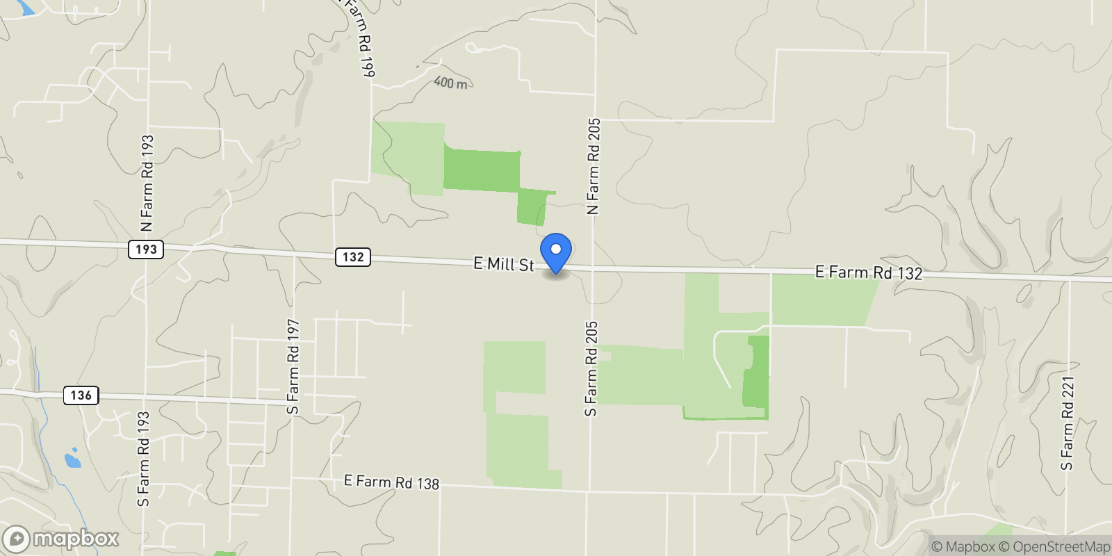 Map showing 5724 E Farm Road 132, Springfield, MO 65802, Springfield, Missouri, United States.