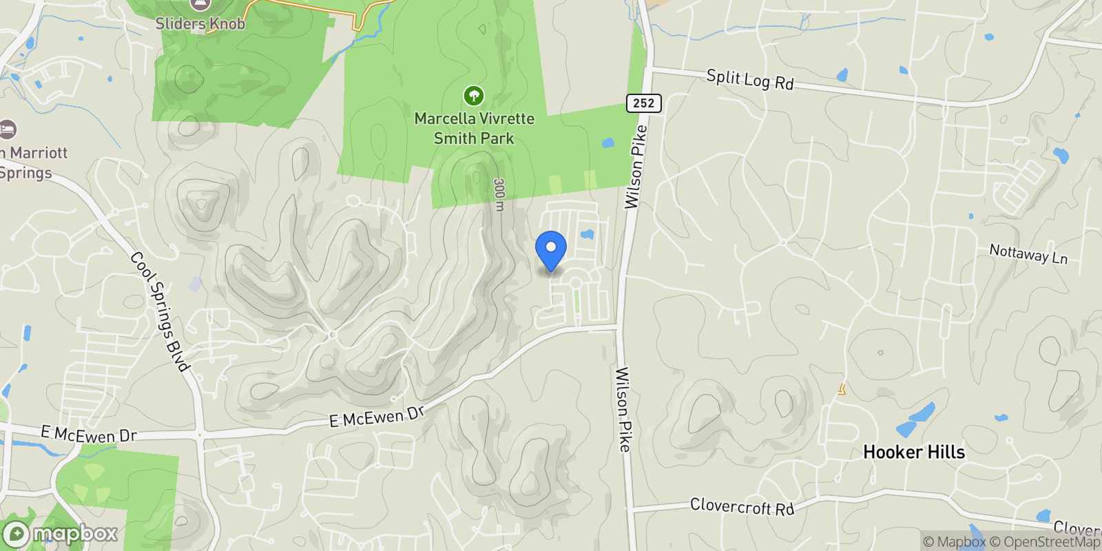 Map showing Fox Wander Trail, Arrington, TN, 37014, USA, Franklin, Tennessee, United States.