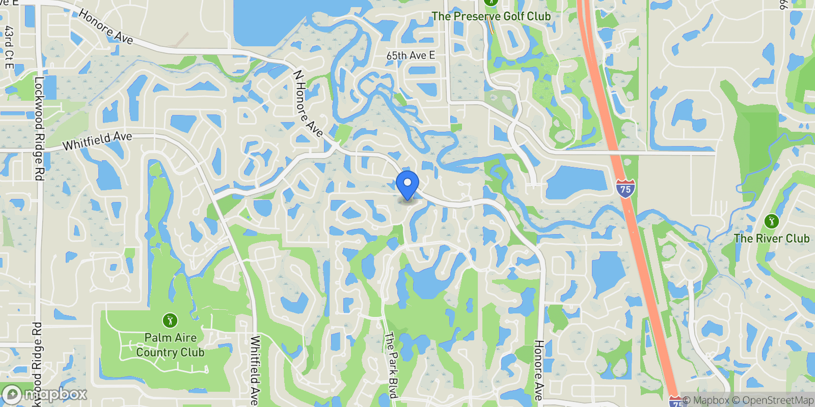 Map showing 6725 VIRGINIA CROSSING, UNIVERSITY PARK, FL 34201, Bradenton, Florida, United States.
