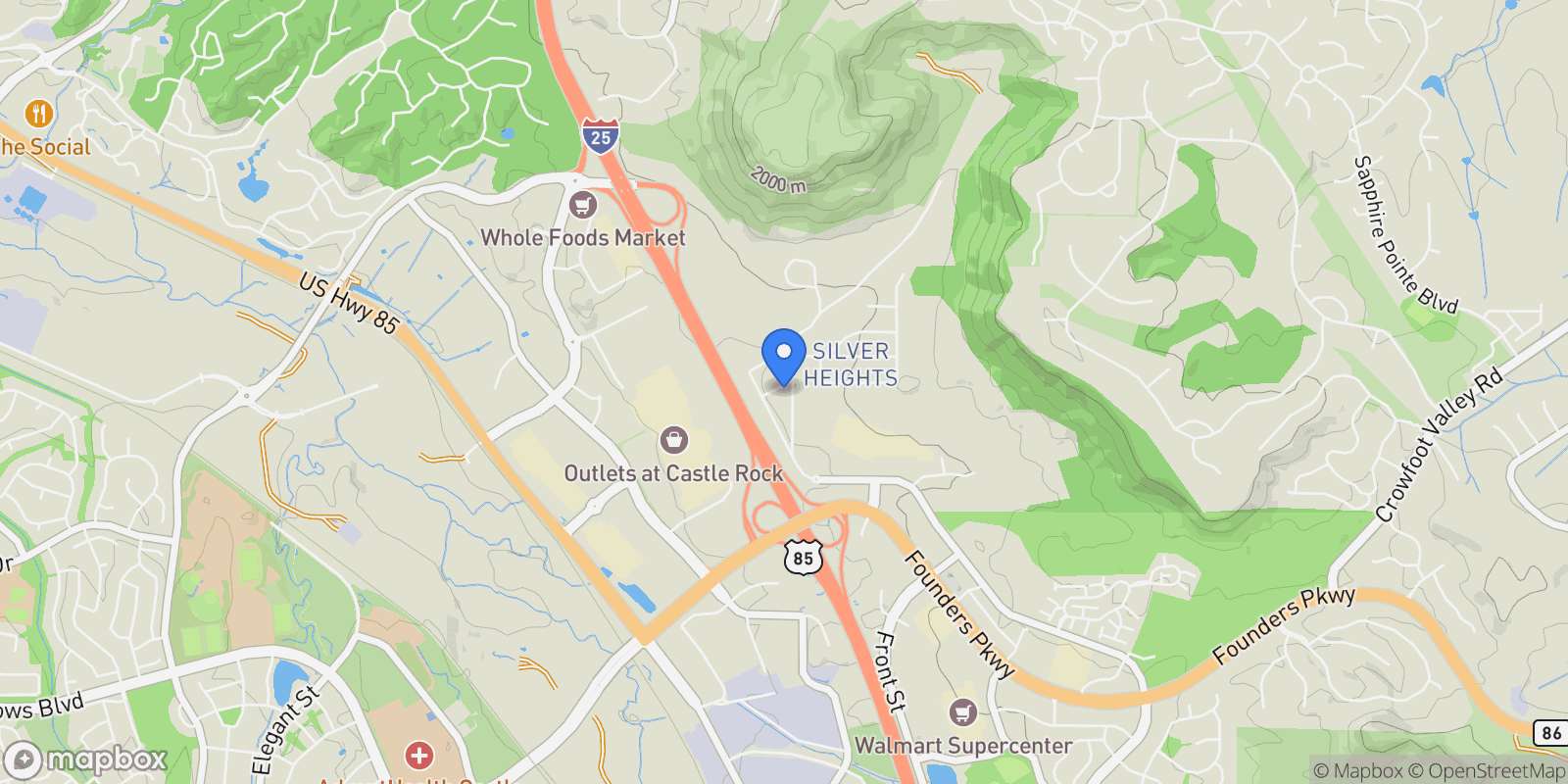 Map showing 3761 Betty Street , Castle Rock, CO 80108, Castle Rock, Colorado, United States.