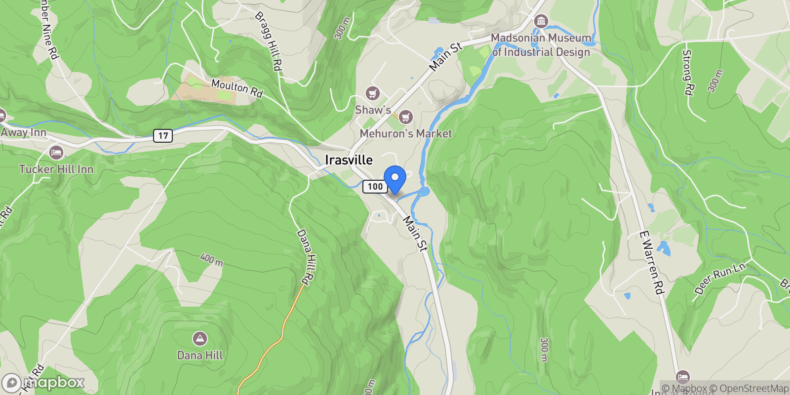 Map showing 5677 Main Street, Waitsfield, VT 05673, Waitsfield, Vermont, United States.
