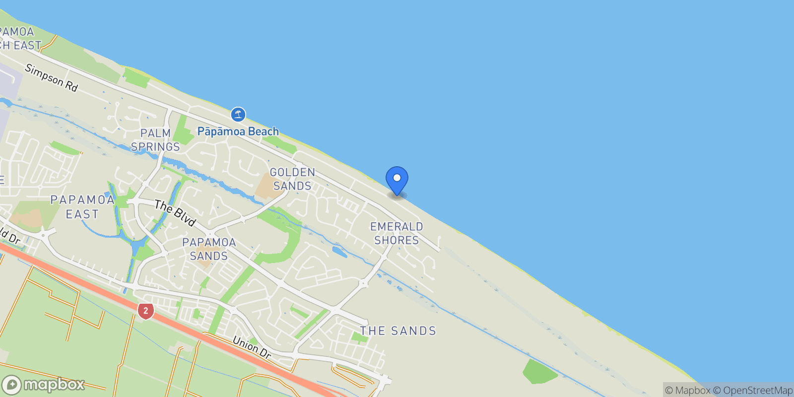 Map showing 113 Karewa Parade, Bay of Plenty 3118, New Zealand, Bay of Plenty, New Zealand.